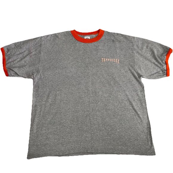 Vintage Tennessee Volunteers Mens XL Gray Orange T Shirt Short Sleeve - Picture 1 of 7